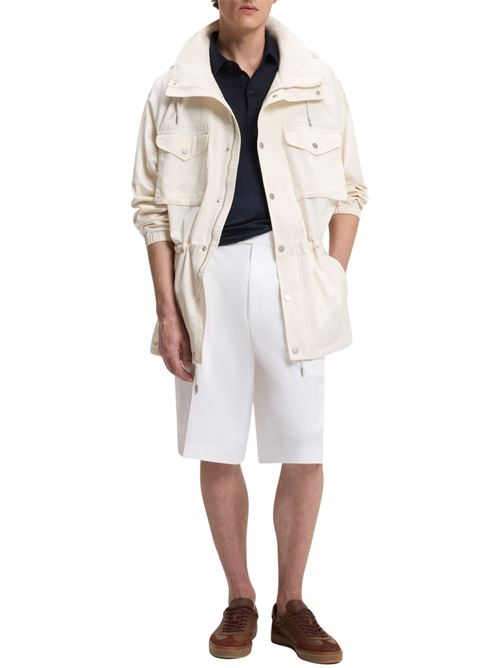 Pantaloni corti in cotone BOSS by Beckham Hugo Boss | 50567651100